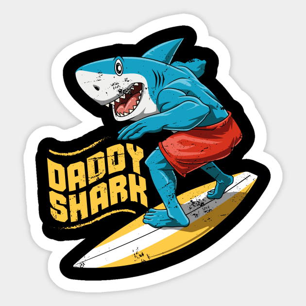 Funny Shark Enjoi Surfing Summer Surfer Surfboard Sticker by melostore